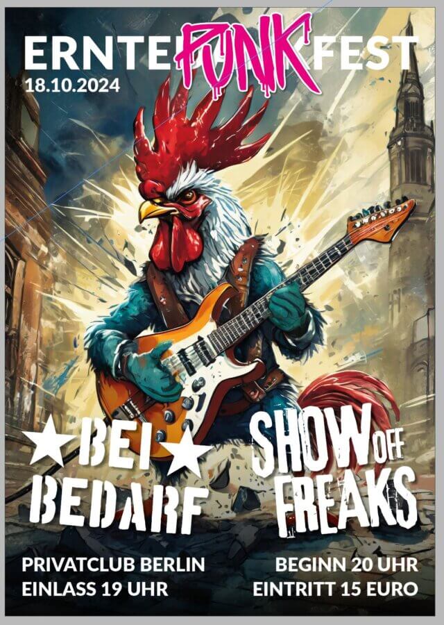 Veranstaltungsbild für Show off Freaks + Bei Bedarf